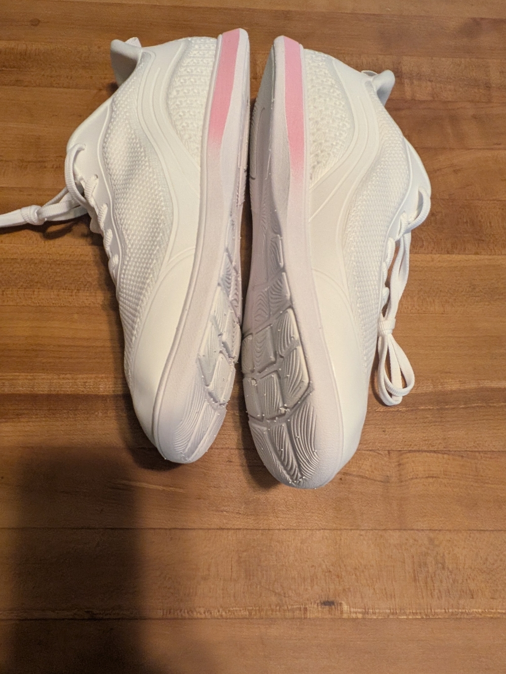 HIKE White & Pink Athletic Walking Sneakers Running Shoes Minimalist Size 10 - Picture 8 of 12